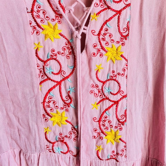Amanda's Collection Pink Embroidered Summer Dress - Picture 8 of 8